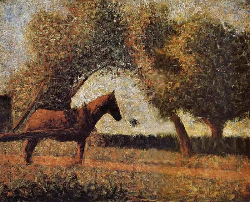 Georges Seurat The Harness Carriage oil painting picture